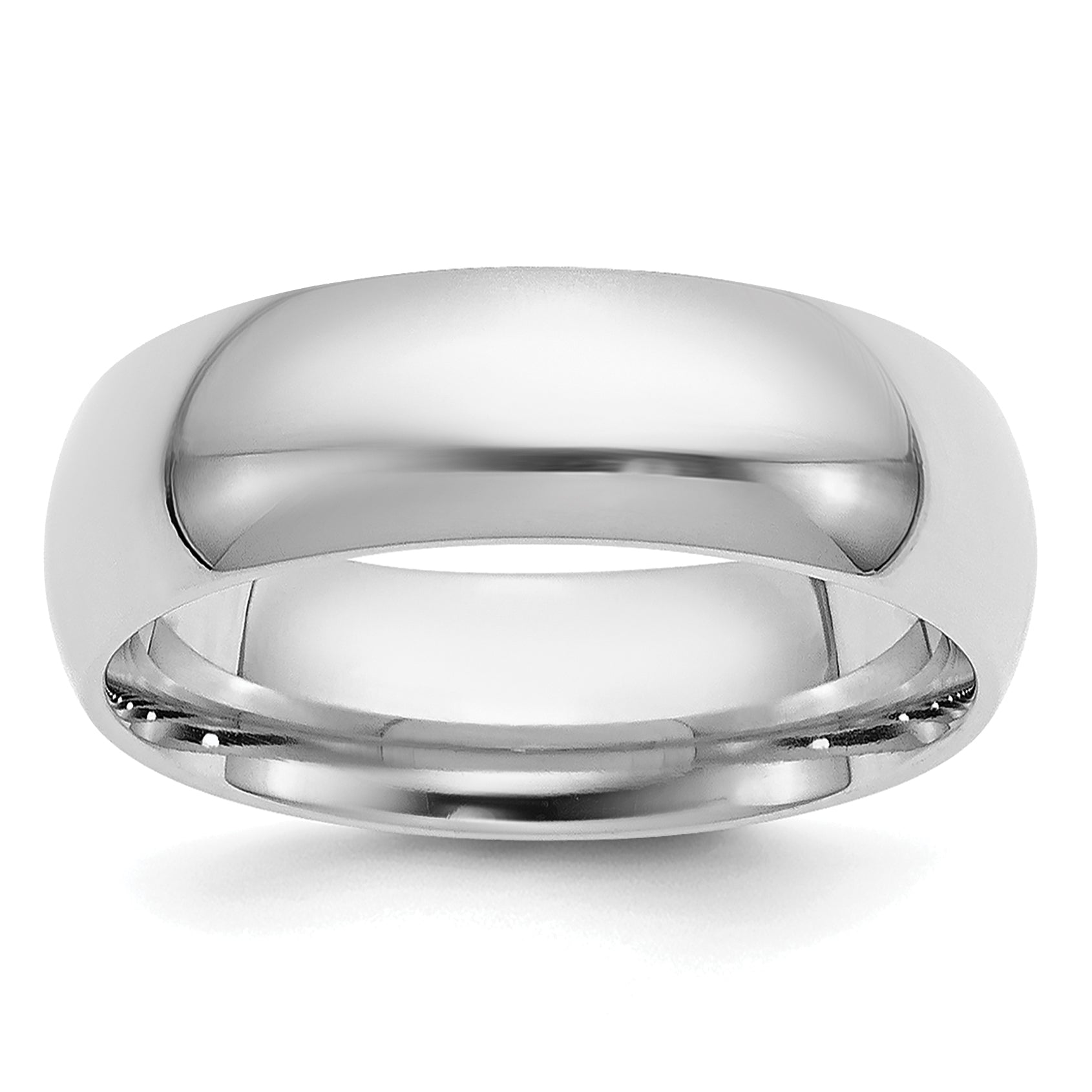 Platinum 6mm Comfort-Fit Wedding Band Main image