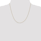 14K 20 inch .5mm Box with Spring Ring Clasp Chain