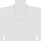 14K 24 inch .5mm Box with Spring Ring Clasp Chain