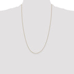 14K 26 inch .5mm Box with Spring Ring Clasp Chain