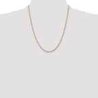 14K 22 inch 1.70mm Singapore with Lobster Clasp Chain