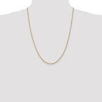 14K 24 inch 1.70mm Singapore with Lobster Clasp Chain