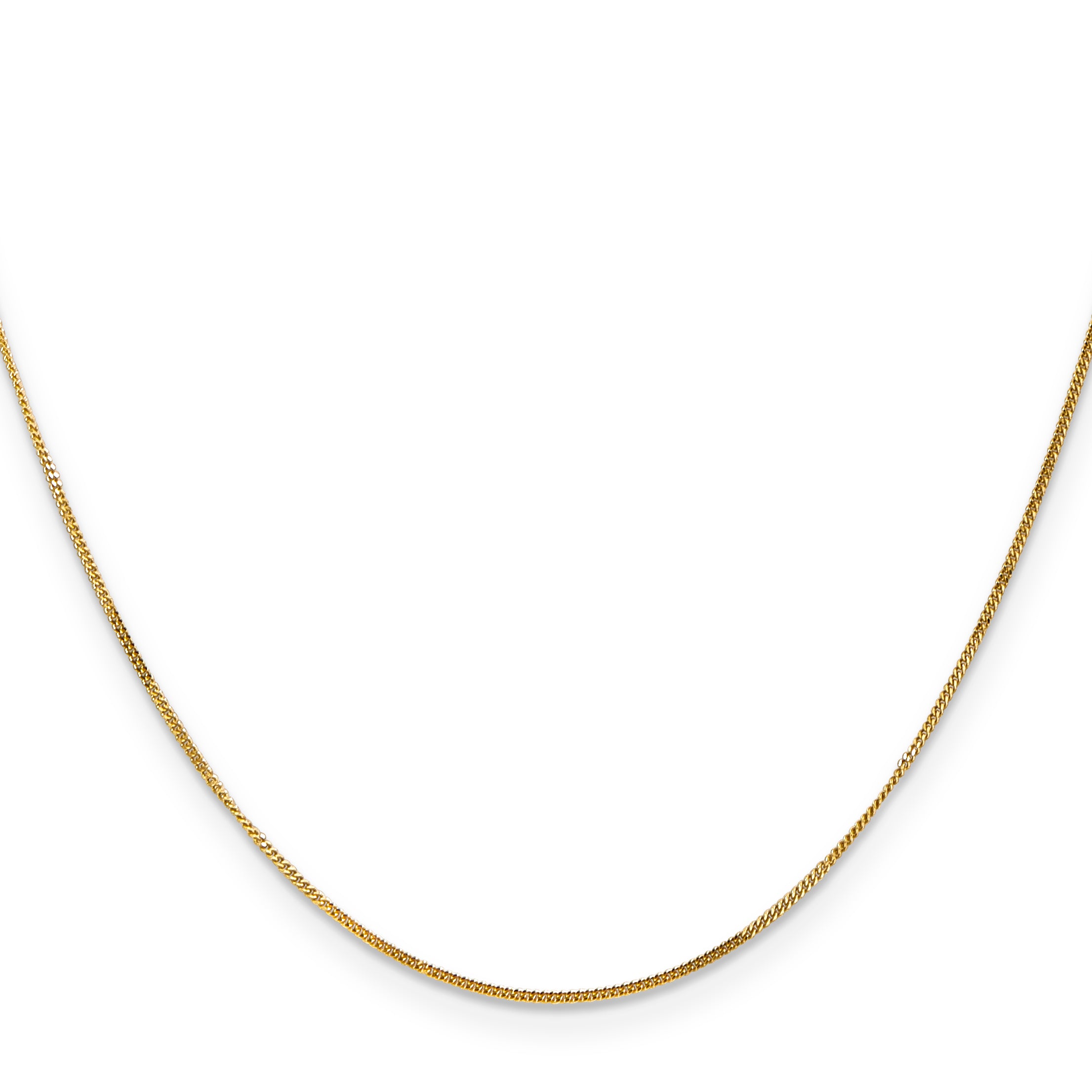 14K .9mm Curb with Spring Ring Clasp Pendant Chain Pendant Chain