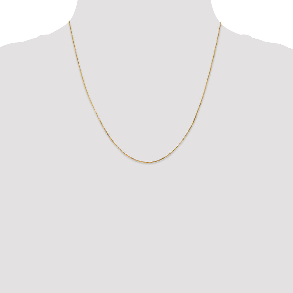 14K .9mm Curb with Spring Ring Clasp Pendant Chain Pendant Chain
