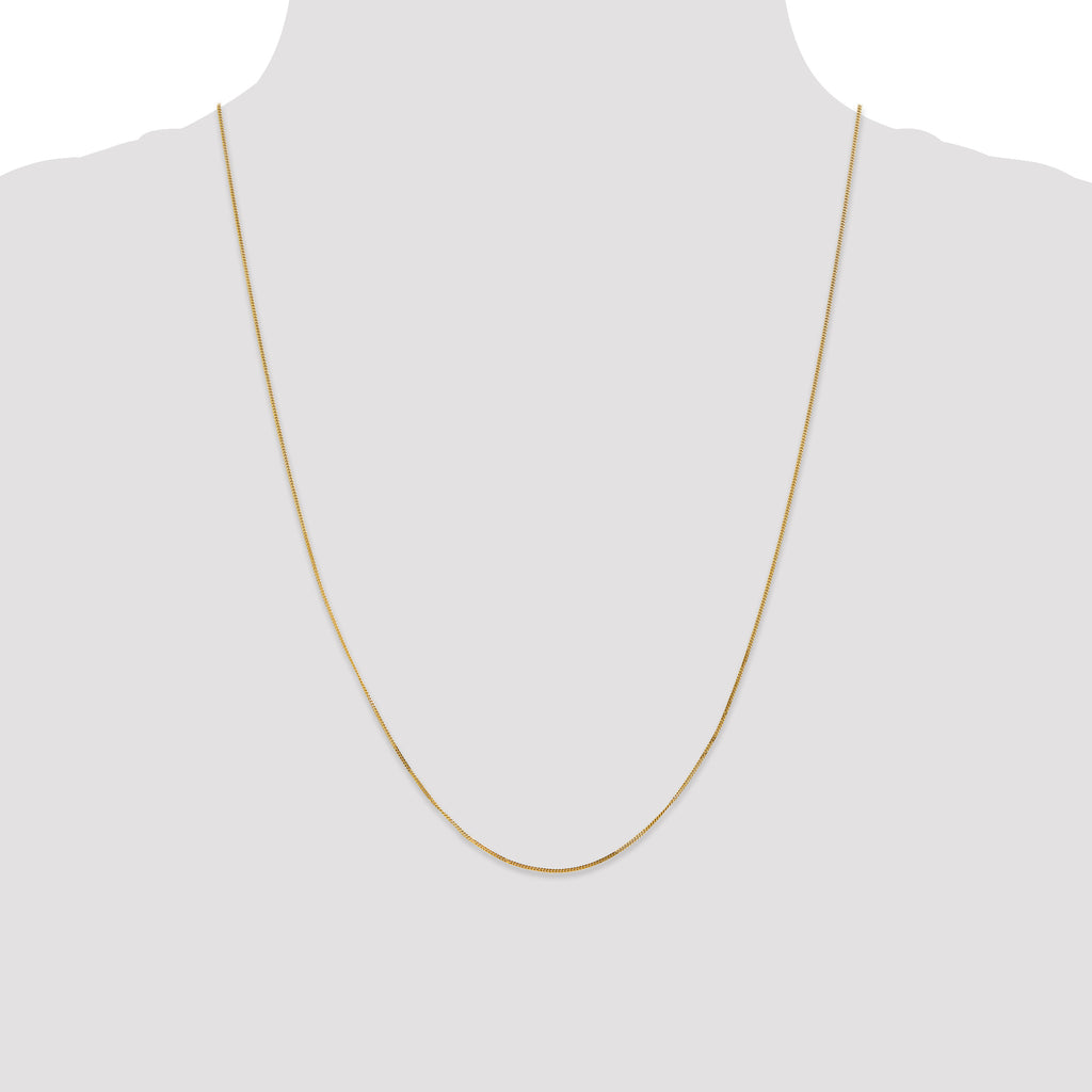 14K .9mm Curb with Spring Ring Clasp Pendant Chain Pendant Chain
