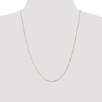 14K .9mm Curb with Spring Ring Clasp Pendant Chain Pendant Chain