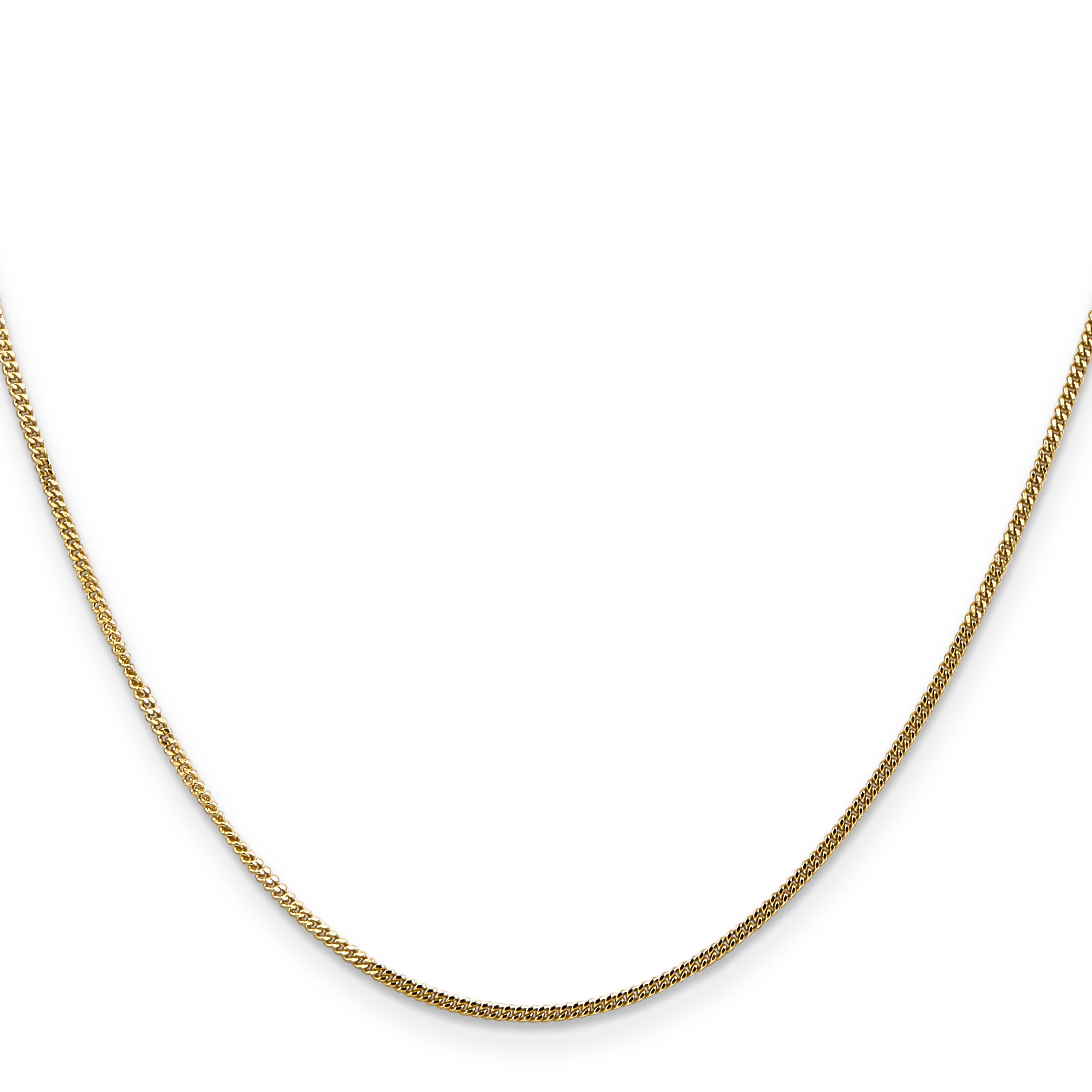 Curb Pendant Chain in 14K Yellow Gold, 1.4mm Secondary image