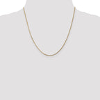 14K 20 inch 1.4mm Curb  with Spring Ring Clasp Pendant Chain