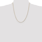 14k 1.3mm Curb Pendant Chain