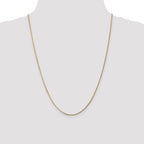 14K 24 inch 1.4mm Curb  with Spring Ring Clasp Pendant Chain