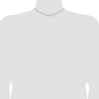 14K White Gold Solid Rope Chain Necklace 0.8mm