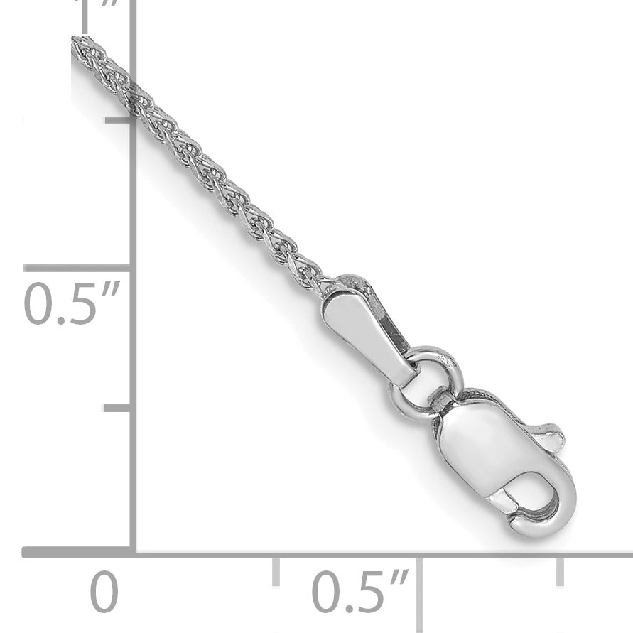 Diamond-Cut Spiga Chain Necklace in 14K White Gold Secondary image