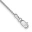 14K White Gold 1.25mm Diamond-Cut Spiga with Lobster Clasp Anklet