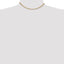 14K 2.1mm Spiga with Lobster Clasp Chain