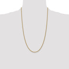 14K 2.1mm Spiga with Lobster Clasp Chain