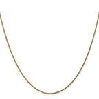 14K 30 inch 1.05mm Diamond-cut Spiga with Spring Ring Clasp Chain