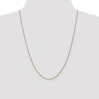 14K 24 inch 1.05mm Diamond-cut Spiga with Spring Ring Clasp Chain