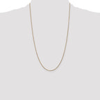 14K 26 inch 1.05mm Diamond-cut Spiga with Spring Ring Clasp Chain