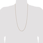 14K 30 inch 1.05mm Diamond-cut Spiga with Spring Ring Clasp Chain