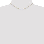 14K .75mm Cable with Spring Ring Clasp Pendant Chain
