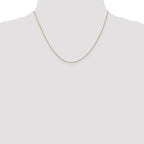 14K .75mm Cable with Spring Ring Clasp Pendant Chain