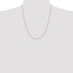 14K .75mm Cable with Spring Ring Clasp Pendant Chain