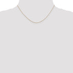 14K .6mm Diamond-Cut Round Open Link Cable with Spring Ring Clasp Chain