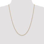 14K 24 inch 1.8mm Forzantine Cable with Lobster Clasp Chain