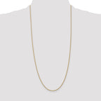 14K 30 inch 1.8mm Forzantine Cable with Lobster Clasp Chain