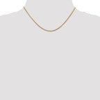 14K 2.2mm Forzantine Cable with Lobster Clasp Chain