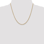 14K 2.2mm Forzantine Cable with Lobster Clasp Chain
