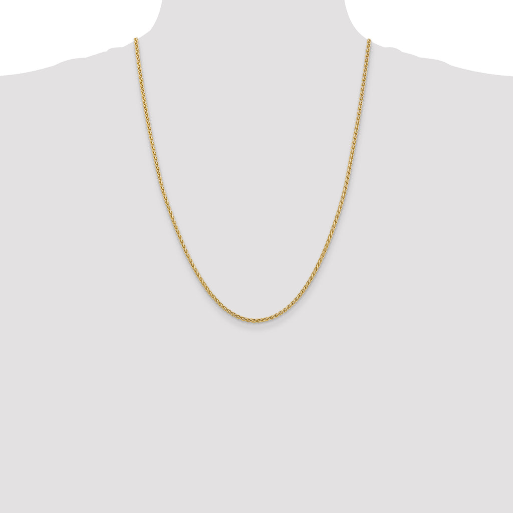 14K 2.5mm Spiga with Lobster Clasp Chain