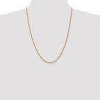 14K 2.5mm Spiga with Lobster Clasp Chain