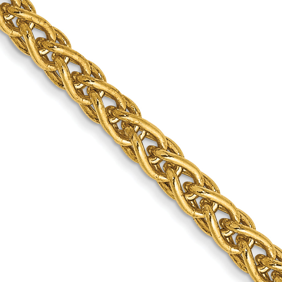 14K 2.5mm Spiga with Lobster Clasp Chain