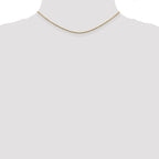 14K 1.45mm Solid Diamond-Cut Cable with Lobster Clasp Chain