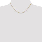 14K 1.45mm Solid Diamond-Cut Cable with Lobster Clasp Chain