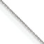14K White Gold 13 inch .75mm Cable with Spring Ring Clasp Pendant Chain