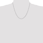 14K White Gold .95mm Diamond-Cut Cable with Lobster Clasp Chain