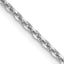 14K White Gold Solid Diamond-Cut Cable Chain Necklace 1.65mm