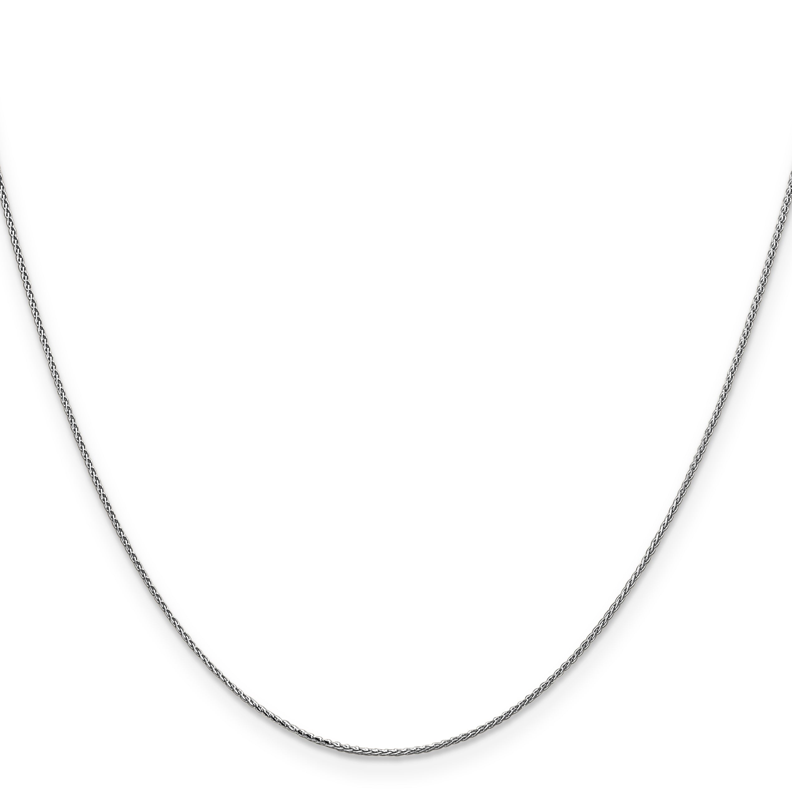 Diamond-Cut Spiga Chain Necklace in 14K White Gold Secondary image