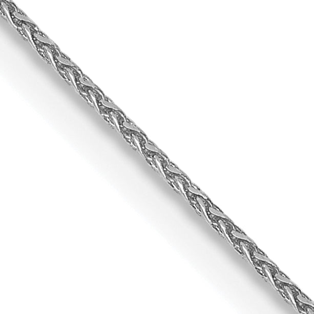 14K White Gold 30 inch .85mm Diamond-cut Spiga with Lobster Clasp Chain Main image
