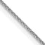 14K White Gold 30 inch .85mm Diamond-cut Spiga with Lobster Clasp Chain