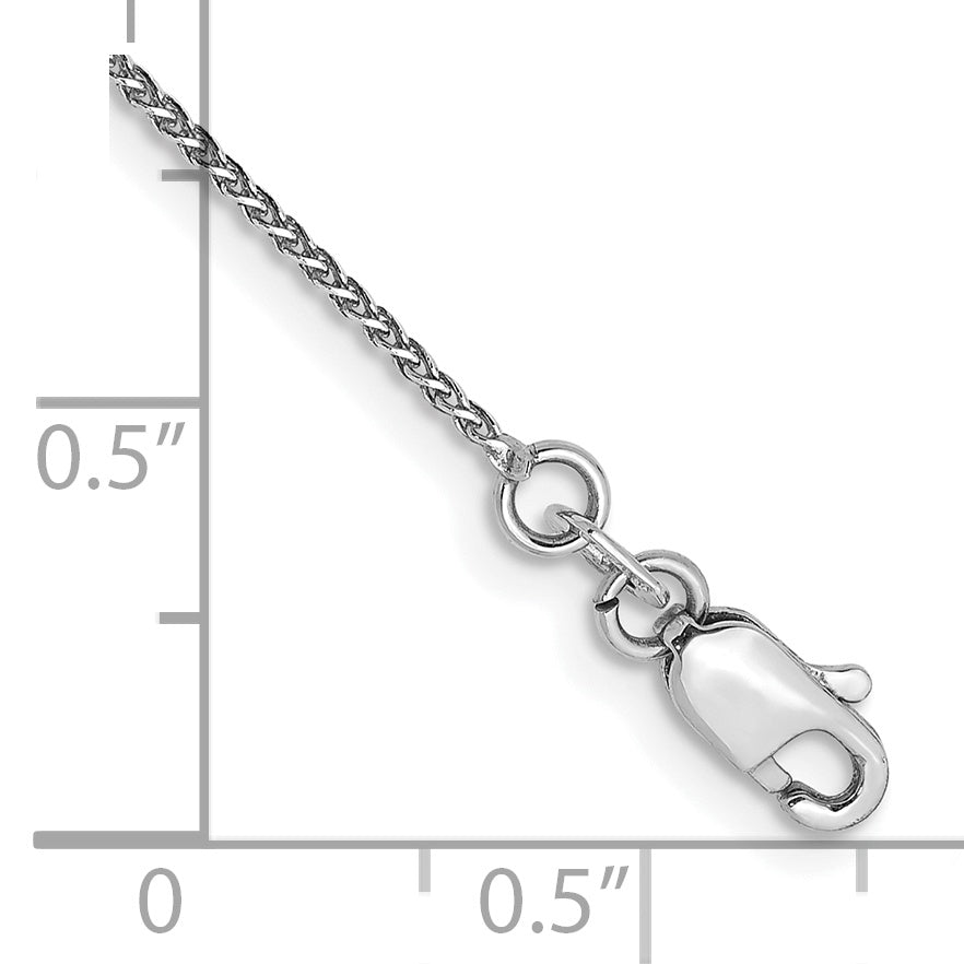 Diamond-Cut Spiga Chain Necklace in 14K White Gold Secondary image