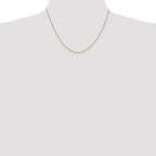 14K 18 inch .85mm Diamond-cut Spiga with Lobster Clasp Chain