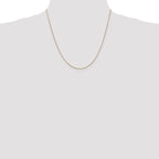 14K 20 inch .85mm Diamond-cut Spiga with Lobster Clasp Chain