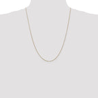 14K 24 inch .85mm Diamond-cut Spiga with Lobster Clasp Chain