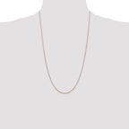 14K 26 inch .85mmDiamond-cut Spiga with Lobster Clasp Chain