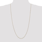 14K 30 inch .85mm Diamond-cut Spiga with Lobster Clasp Chain