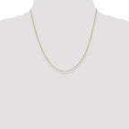 14K 20 inch .85mm Diamond-cut Spiga with Spring Ring Clasp Chain