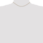 14K 14 inch 1.05mm Diamond-cut Spiga with Lobster Clasp Chain